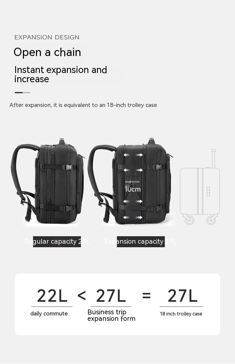 travel bag multi layer horizontal large capacity thickened notebook backpack