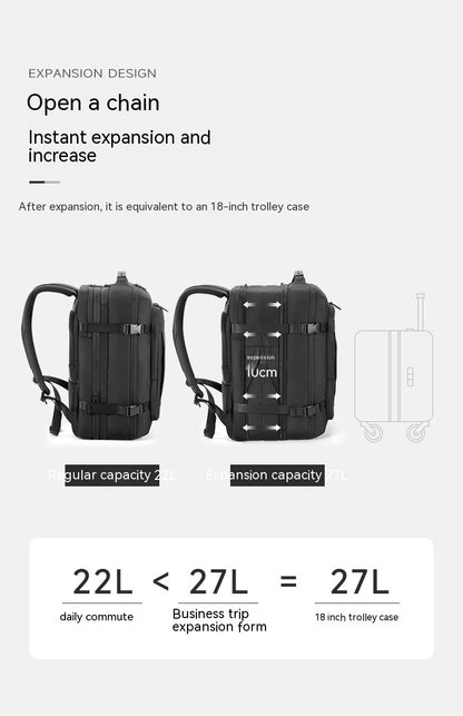 travel bag multi layer horizontal large capacity thickened notebook backpack