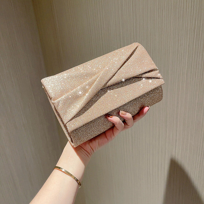 gold fashion envelope clutch