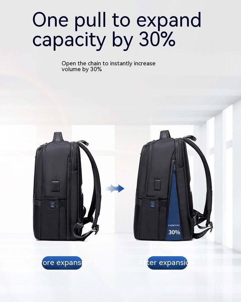 mens large capacity business trip computer backpack