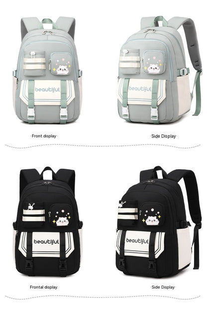 large capacity schoolbag for primary school girls cute