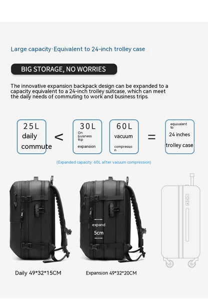 mens minimalist multifunctional large capacity travel backpack