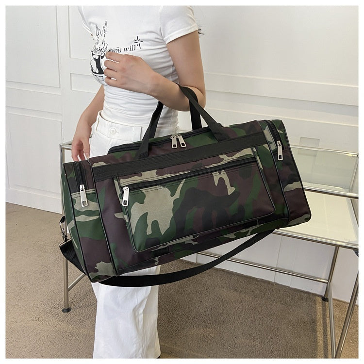 multifunctional large capacity camouflage luggage bag