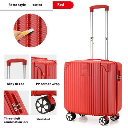 18 inch trolley case printed pattern luggage small children suitcase boarding bag suitcase