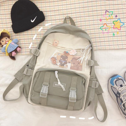 cute teenage high school student junior high school student backpack