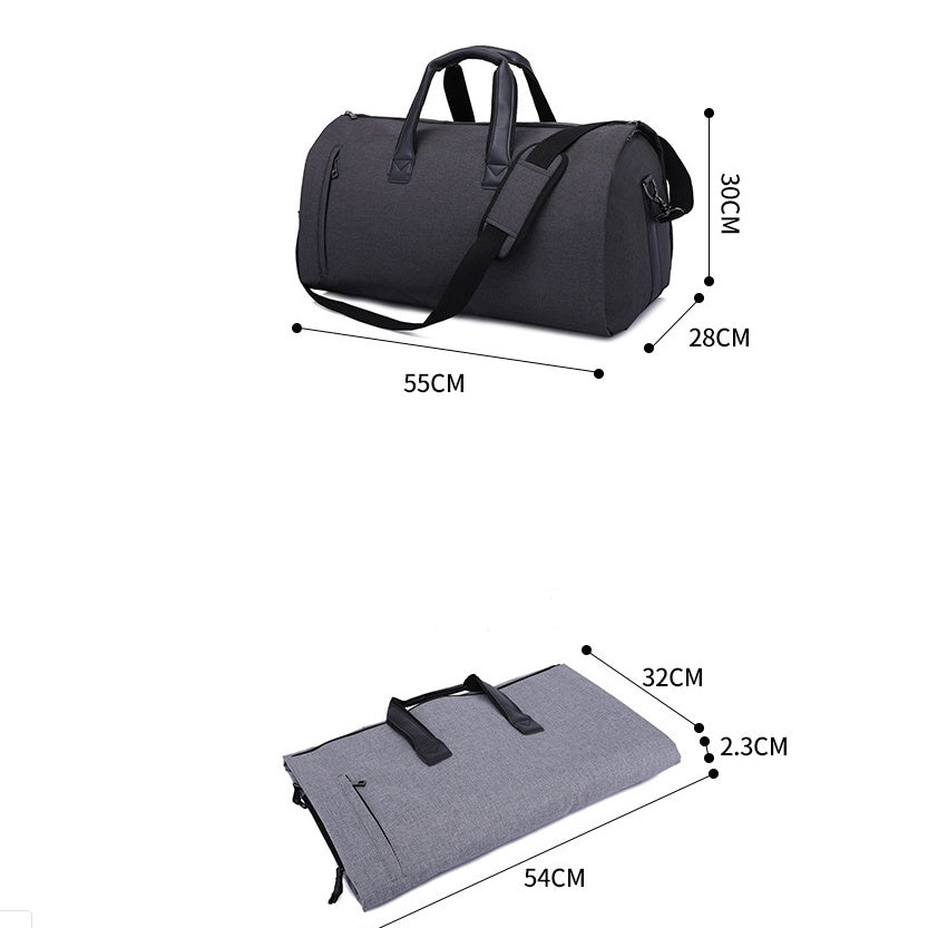 large capacity travel bag portable cylinder folding suit bag