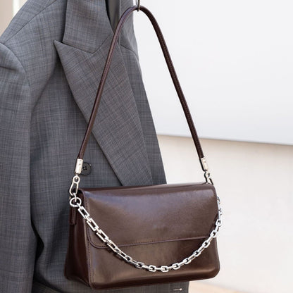 first layer oil wax leather one shoulder womens bag womens crossbody