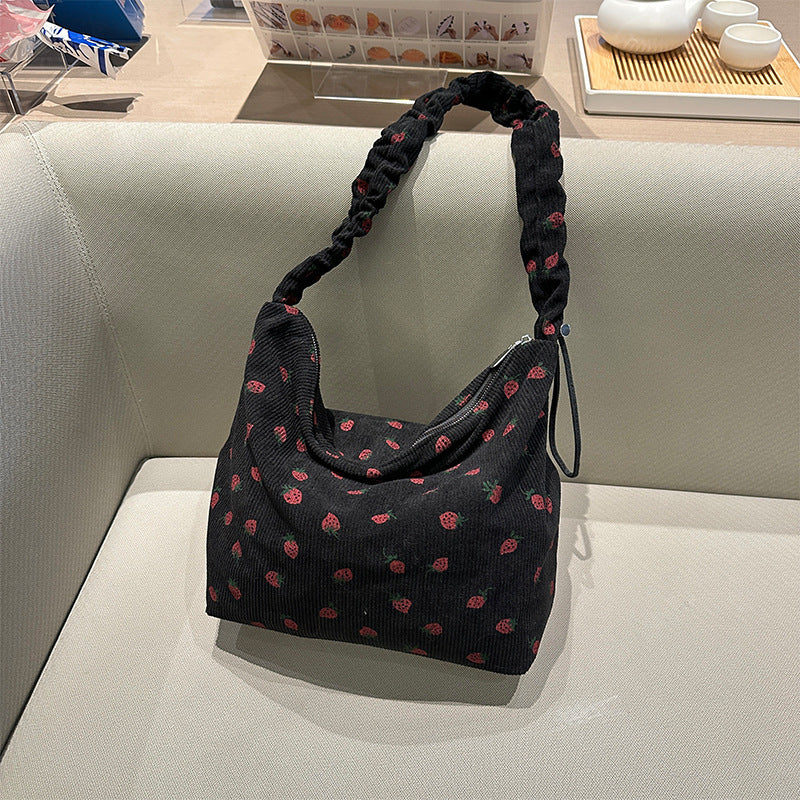 Women's Corduroy Corduroy Strawberry Cross-body Bag