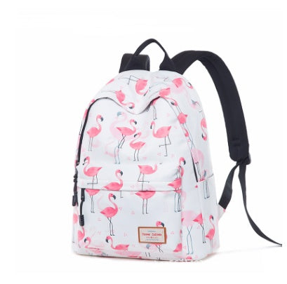 middle school student schoolbag female print backpack