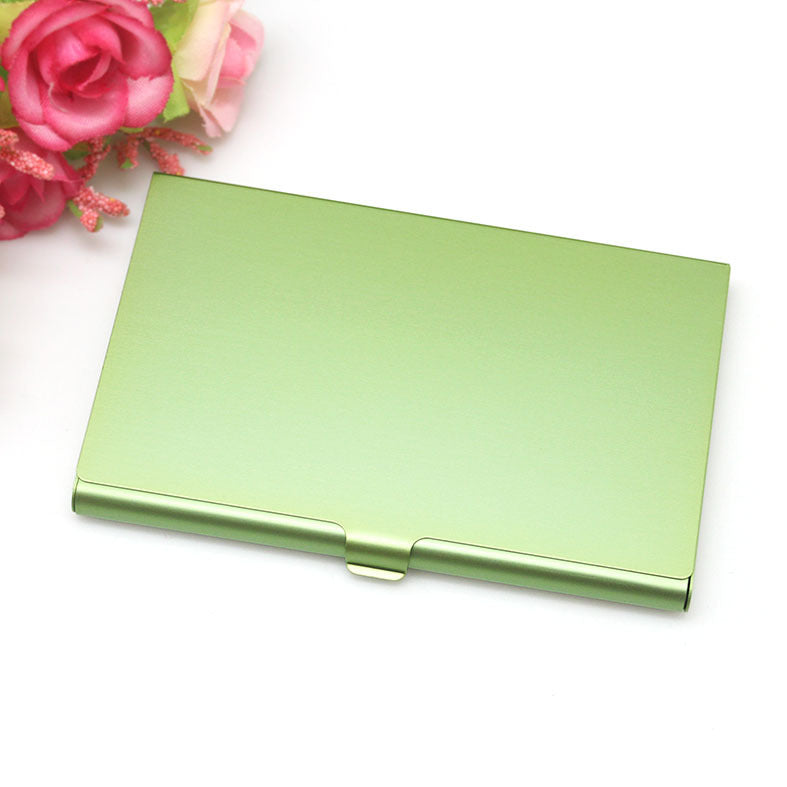 color aluminum business card case