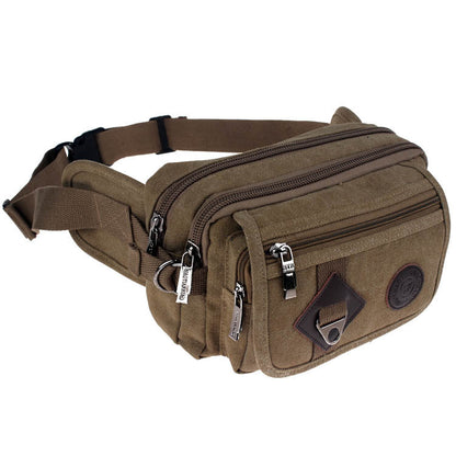 outdoor sports running canvas crossbody waist bag