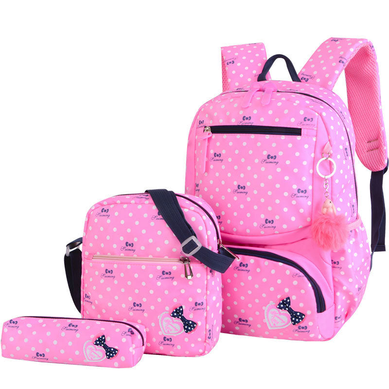 elementary school girl korean style cute princess backpack