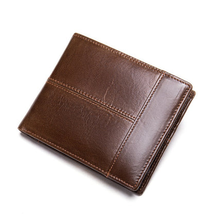 mens wallet genuine leather purse credit catrd holder short wallet