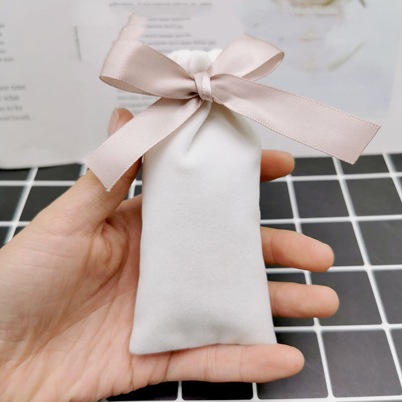 white cosmetic bag jewelry bag jewelry packaging small bag