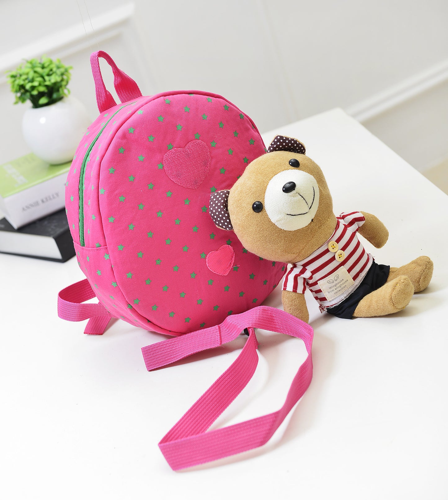 cute baby backpack anti lost bear cartoon