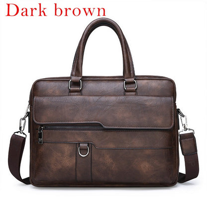 mens crossbody business retro bag