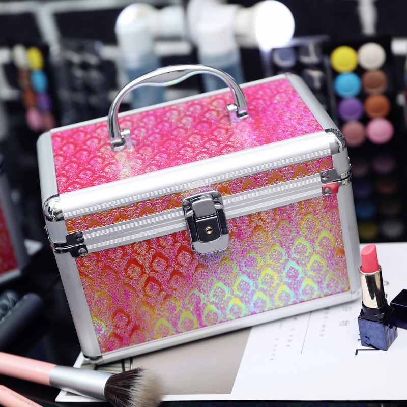 alloy cosmetic case female bag