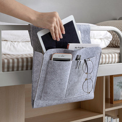 bedside mobile phone storage remote control hanging bag