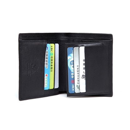 mens horizontal and vertical pearl fish leather wallet with cowhide
