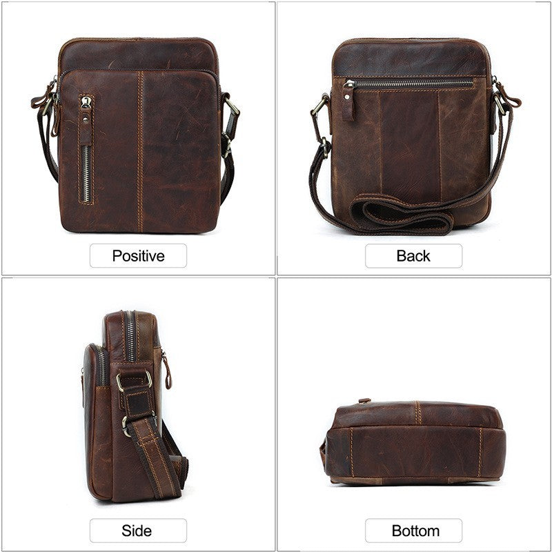 retro shoulder messenger bag casual mens bag