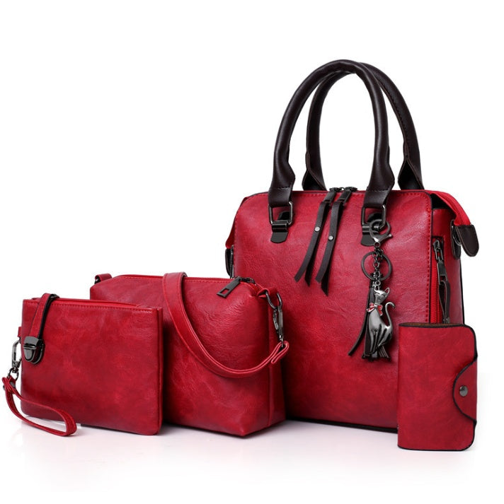 multi piece set new wave fashion handbag bag retro simple child bag shoulder bag messenger bag