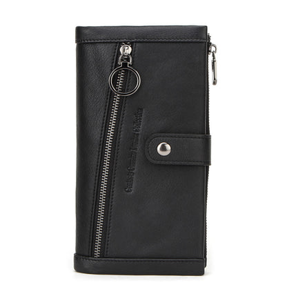 leather mens wallet multifunctional long