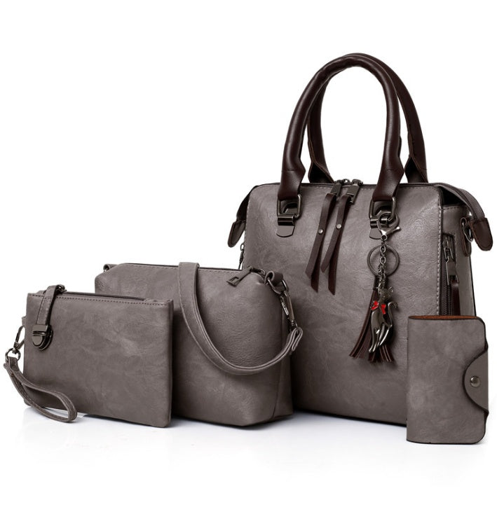 multi piece set new wave fashion handbag bag retro simple child bag shoulder bag messenger bag