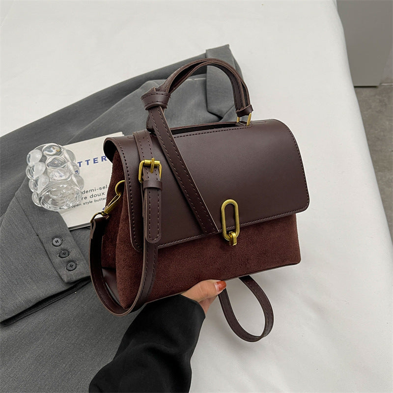 high grade portable shoulder bag retro minority crossbody commuter bag