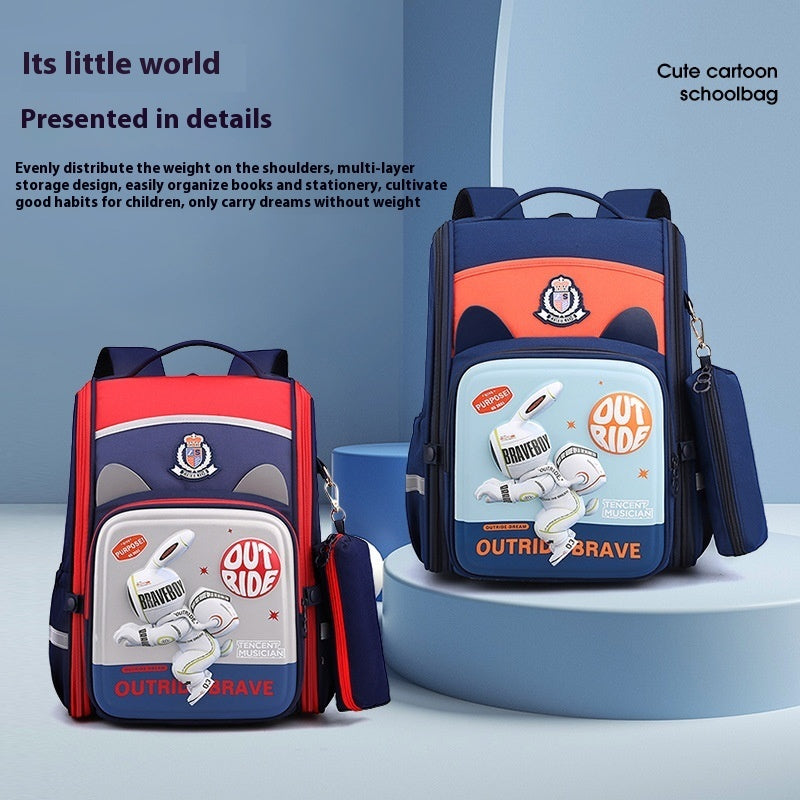 childrens lightweight 3d cartoon printed backpack