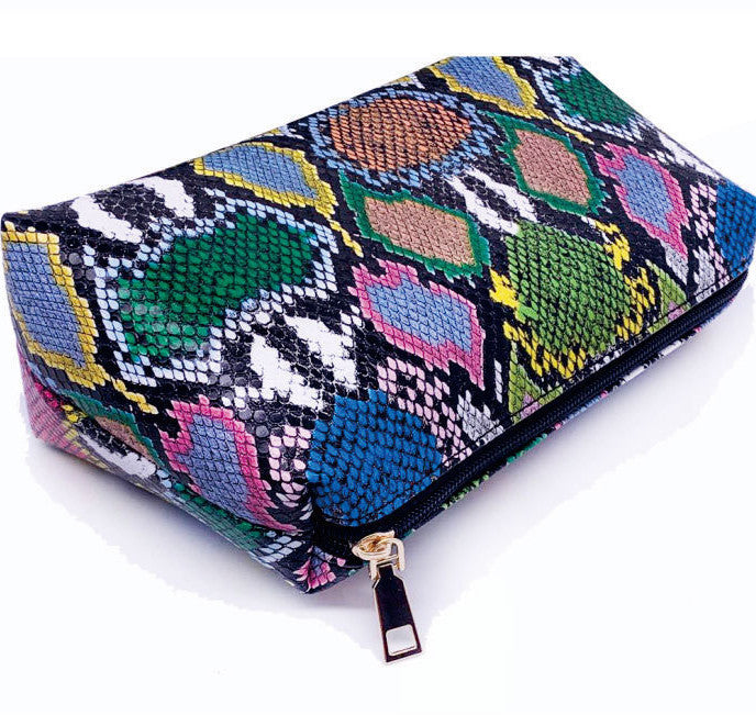 womens snake print shoulder bag