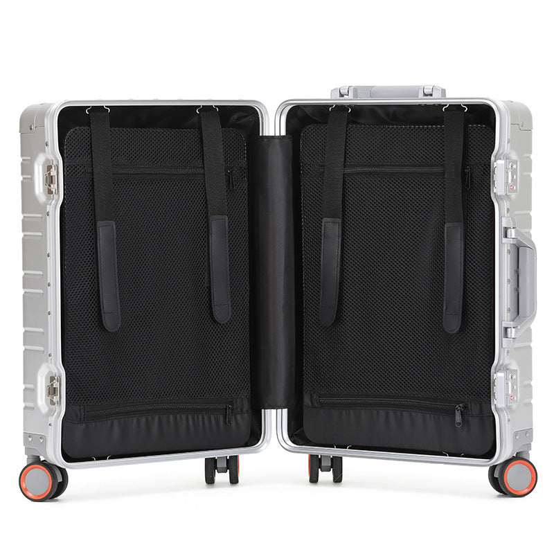 aluminum magnesium alloy trolley case universal wheel