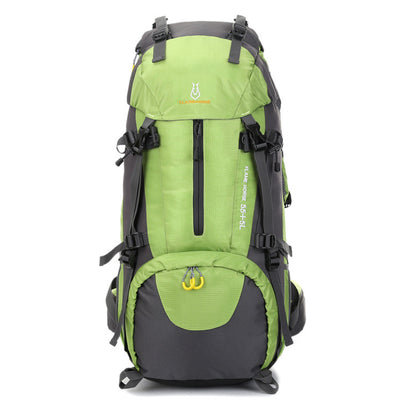 mountaineering waterproof outdoor sports nylon bag wild camping backpack rainproof 60l mountaineering bag wholesale