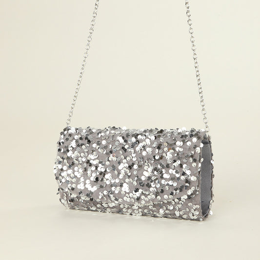 new sequins glitter chain womens party dinner bag