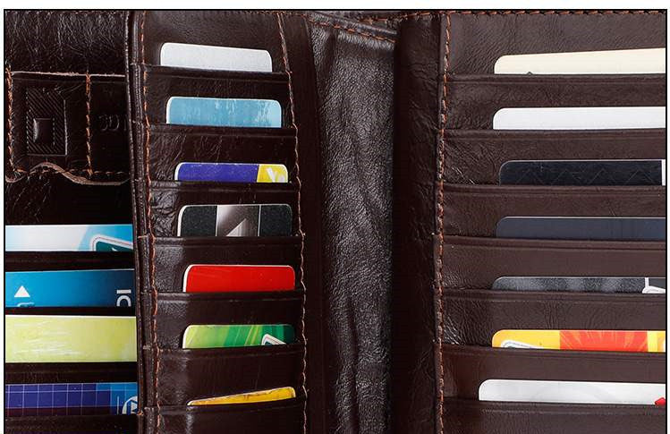 multi card leather wallet