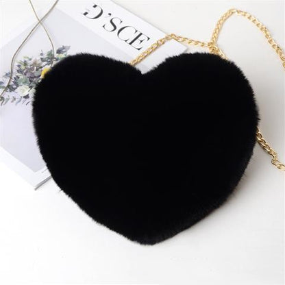 love bags for women plush chain shoulder bags valentines day party bag