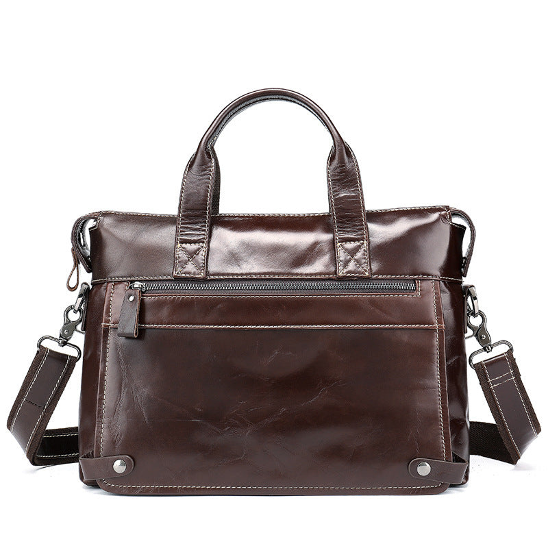 business first layer leather briefcase 1