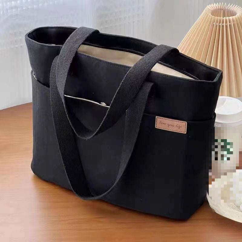 All-match Shoulder Bag Large Capacity Book Holding Student Class Commuting