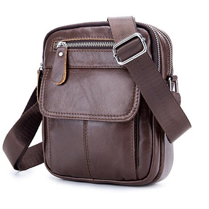 head layer cowhide shoulder bag