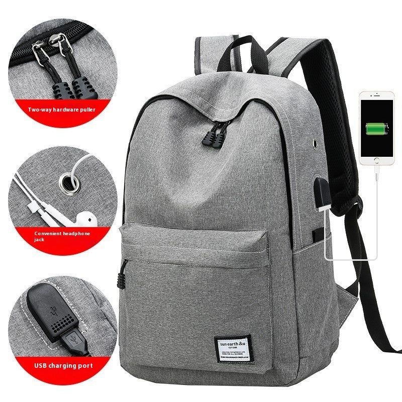 backpack middle school student schoolbag large capacity mens and womens korean style travel