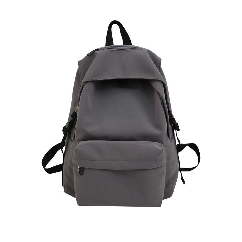 new japanese and korean early high school student bag nylon solid color waterproof lightweight backpack college students couple backpack