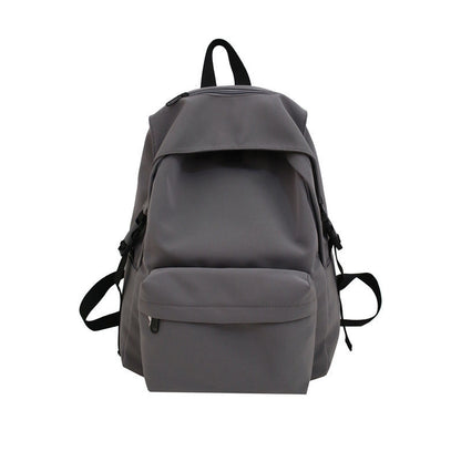 new japanese and korean early high school student bag nylon solid color waterproof lightweight backpack college students couple backpack