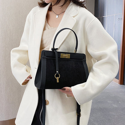 autumn and winter new female bag fashion flannel bag