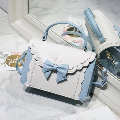 womens fashion new bow style small square bag