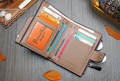 vertical buckle wallet