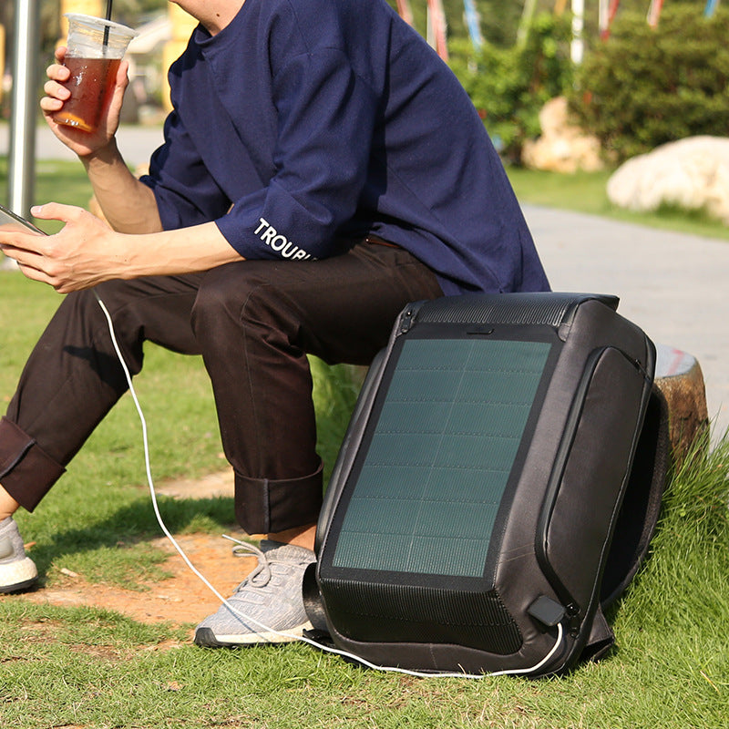 solar usb charging backpack