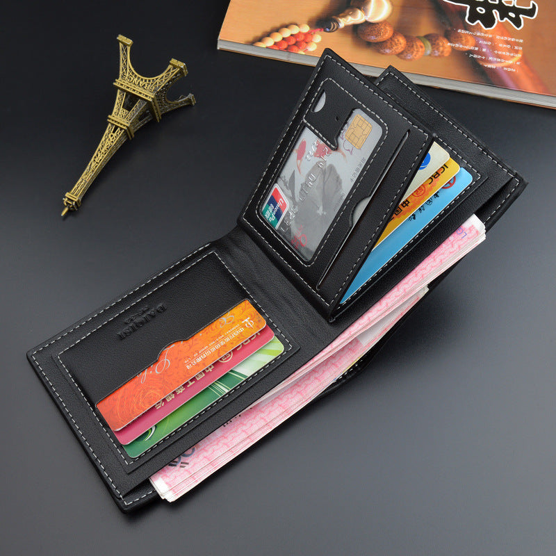 mens multi card fashion casual short wallet