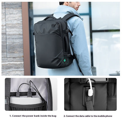 travel business mens multi functional hand carrying backpack