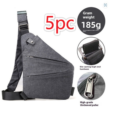 mens nylon lightweight simple large capacity crossbody bag