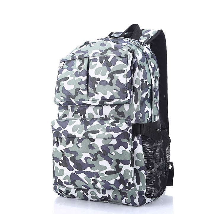 camouflage stylish backpack leisure large capacity waterproof backpack for men and women