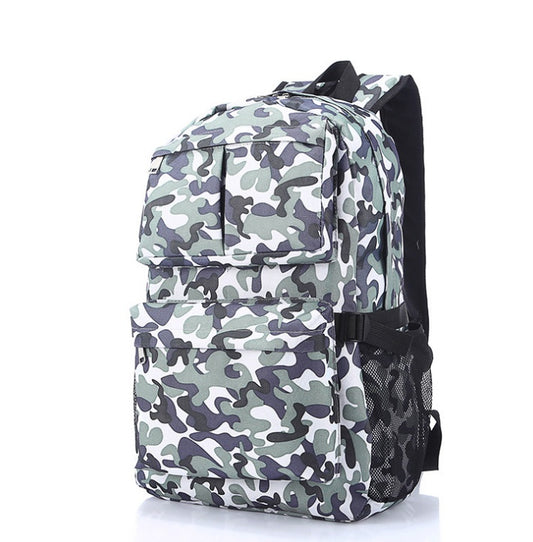 camouflage stylish backpack leisure large capacity waterproof backpack for men and women